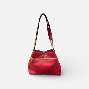 Karl Lagerfeld Paris Bouquet Pebbled Leather Hobo Bag